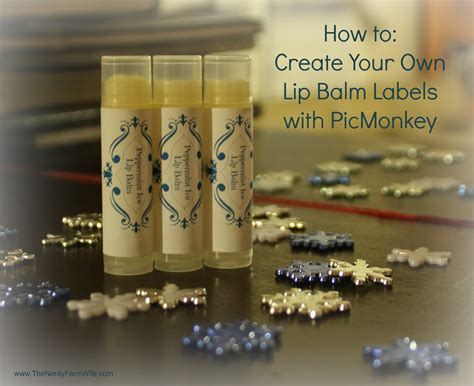 how to make custom lip balm labels using