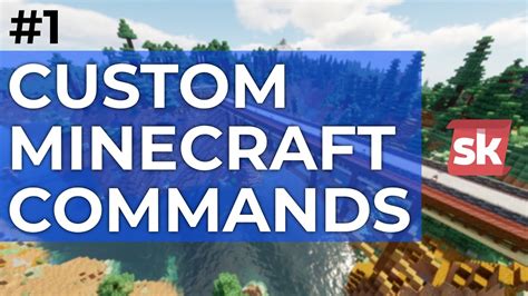 how to make custom minecraft commands