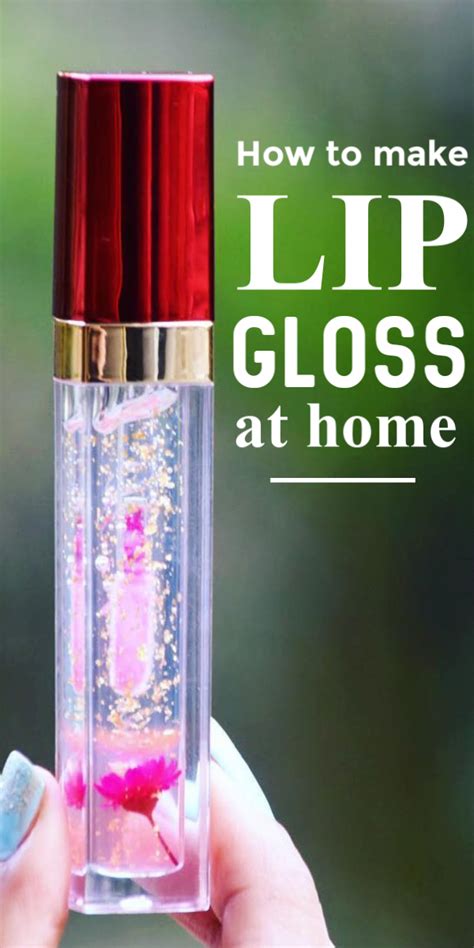 how to make diy lip gloss shiny red