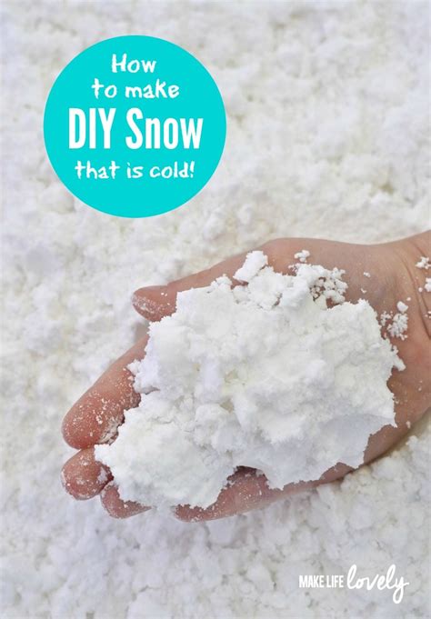 how to make diy snow