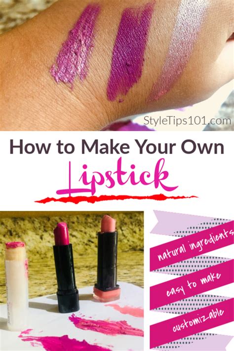 how to make easy diy lipstick paint
