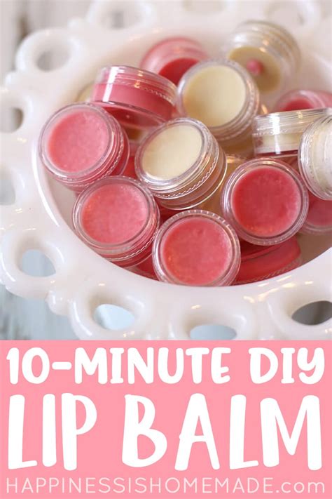 how to make easy homemade lip balm