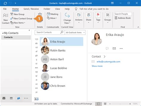 how to make email groups in hotmail