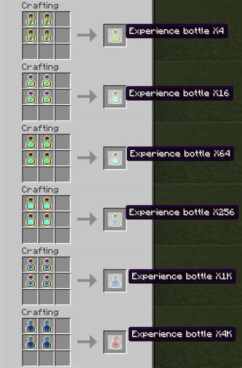 how to make experience bottles in minecraft