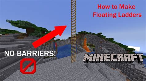how to make floating ladders in minecraft