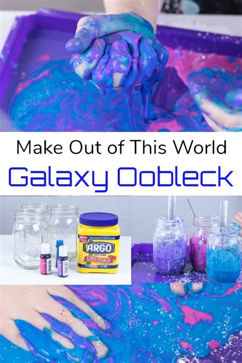 How To Make Galaxy Oobleck With A Science Oobleck Science Lesson - Oobleck Science Lesson