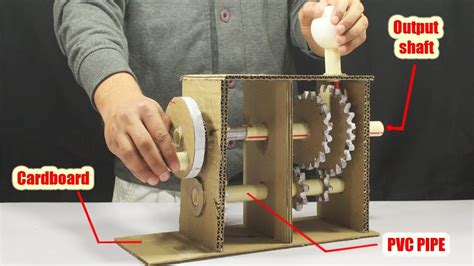 how to make gears out of cardboard