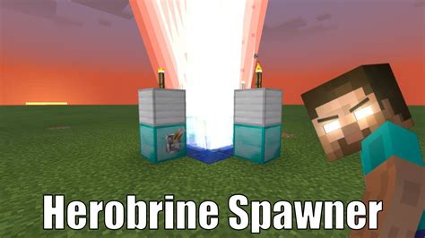 how to make herobrine in minecraft pe