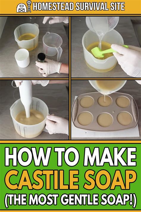 how to make homemade castile soap