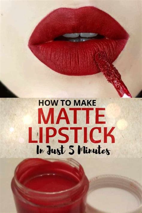 how to make homemade matte lipstick at home