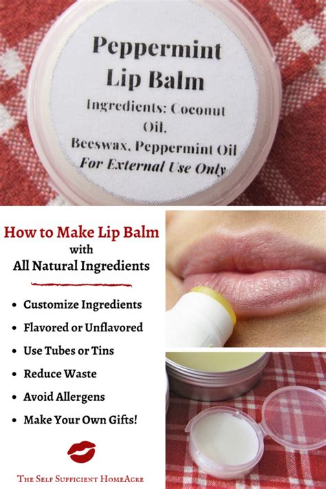 how to make homemade natural lip balm
