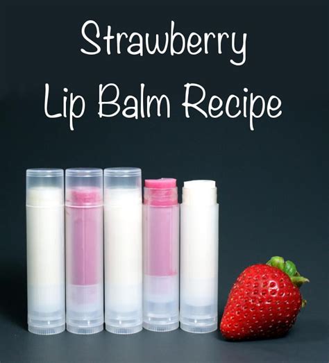 how to make homemade strawberry lip balm