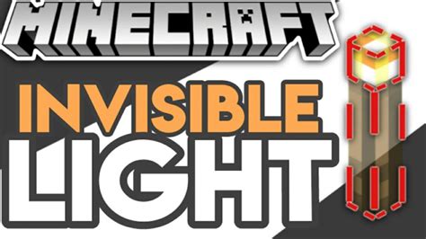 how to make invisible light in minecraft