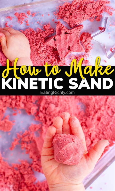 How To Make Kinetic Sand Diy Science Project Sand Science Experiments - Sand Science Experiments