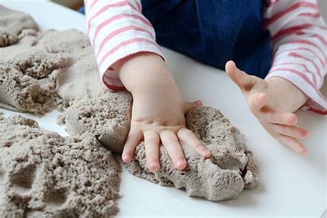 How To Make Kinetic Sand Sensory Play Activity Sand Science - Sand Science