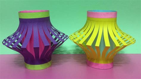 how to make lantern with craft paper