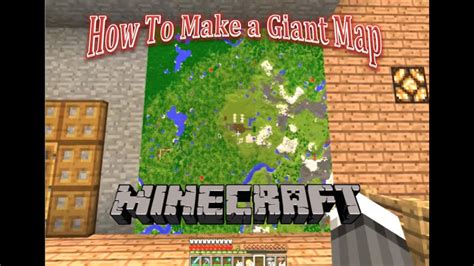 how to make large map minecraft