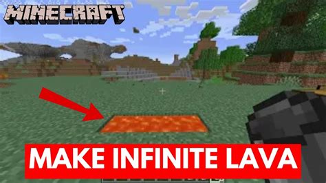 how to make lava in minecraft