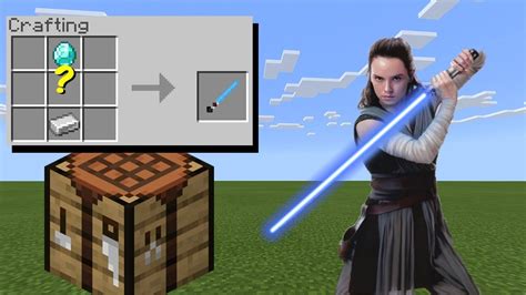 how to make lightsaber in minecraft