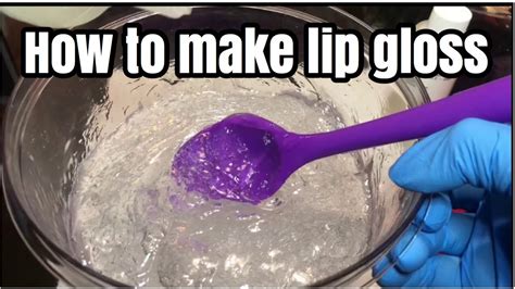 how to make lip gloss base gel powdered