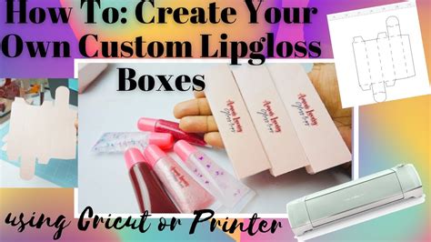 how to make lip gloss boxes with cricut