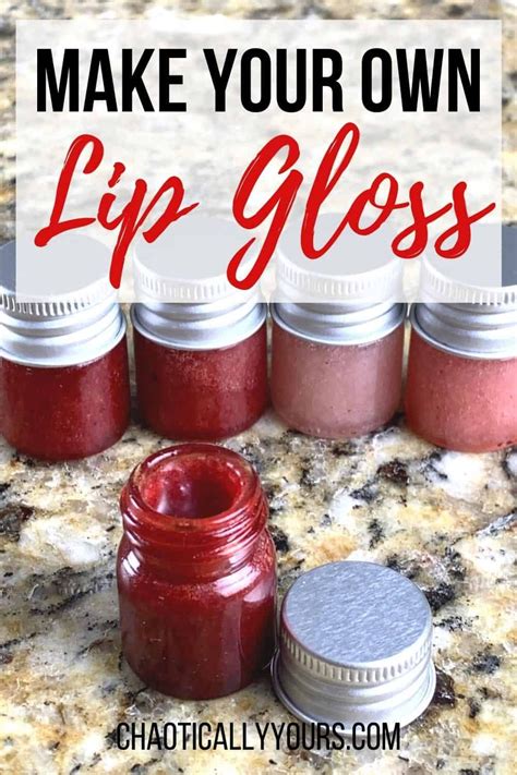 how to make lip gloss diy recipe using