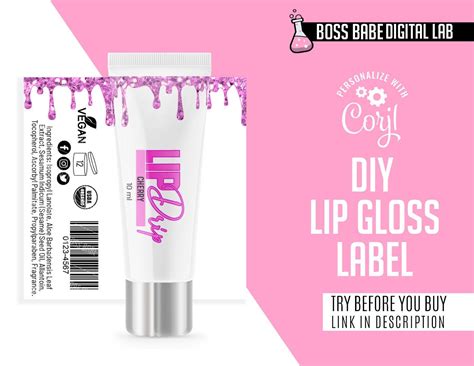 how to make lip gloss stickers without painting
