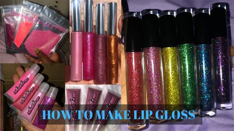 how to make lip gloss with wax brush