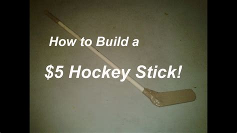 how to make lip ice hockey sticks without