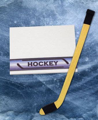 how to make lip ice hockey sticky notes