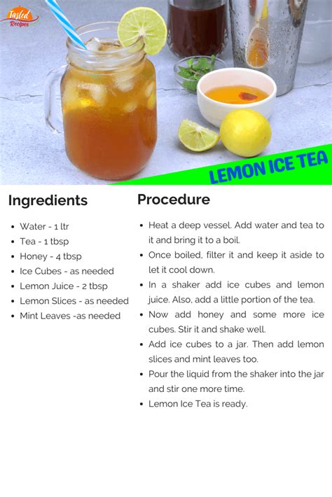 how to make lip iced tea recipe ingredients
