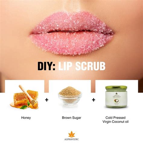 how to make lip scrub 2 ingredients using