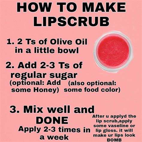 how to make lip scrub with vaseline gel