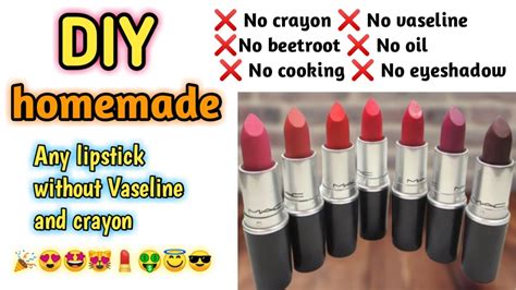 how to make lipstick at home without vaseline