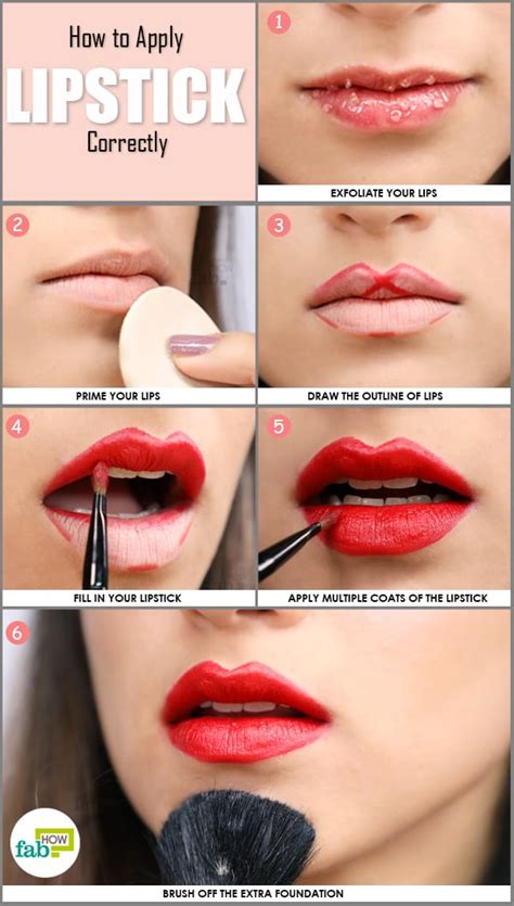 how to make lipstick step by step pattern