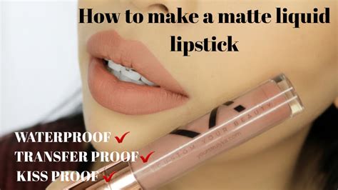 how to make liquid lipstick transfer proof mask