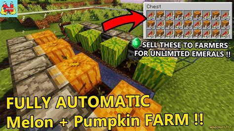 how to make melon farm minecraft