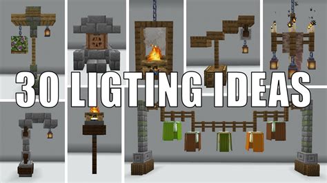 how to make minecraft lights