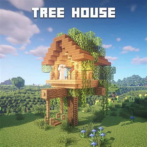 how to make minecraft treehouse