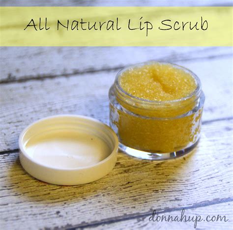 how to make natural lip scrubs