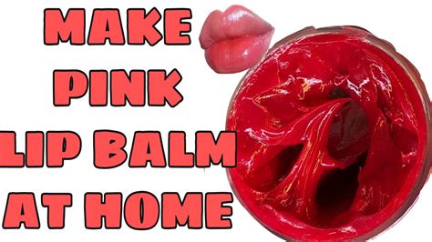 how to make natural pink lip balm