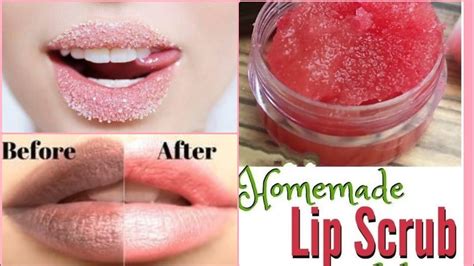 how to make pink lip scrub at home