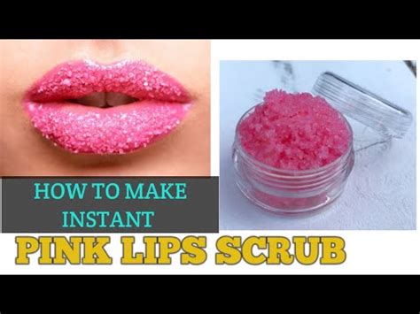 how to make pink lip scrub kit instructions