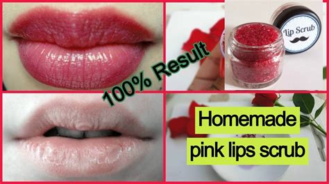 how to make pink lips scrub at home