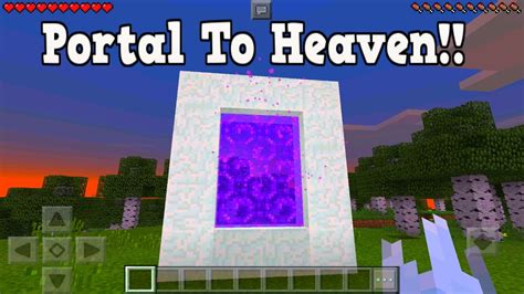 how to make portals in minecraft pe