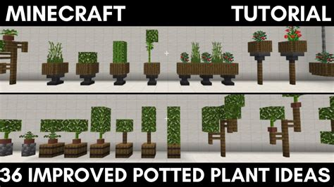 how to make pot plants in minecraft