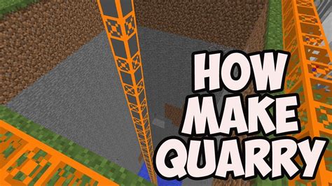 how to make quarry in minecraft