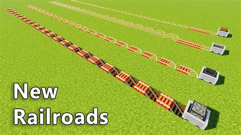 how to make rails faster in minecraft