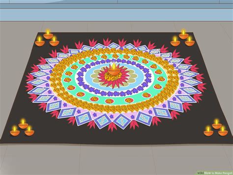 how to make rangoli with paint