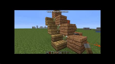 how to make retractable stairs in minecraft